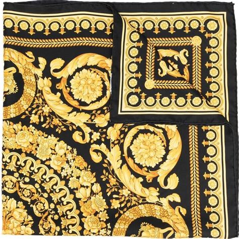 foulard versace barocco|versace wool scarf.